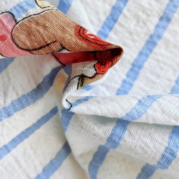 91家纺网 家纺一手货源 找家纺 朵朵家纺 2026新款高级感轻奢复古美拉德色系双层纱泡芙棉床品四件套加厚水洗双层纱软 木马拾光