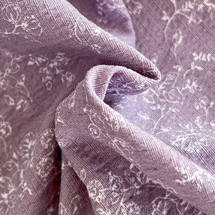 91家纺网 家纺一手货源 找家纺 朵朵家纺 2026新款高级感轻奢复古美拉德色系双层纱泡芙棉床品四件套加厚水洗双层纱软 紫萝漫想