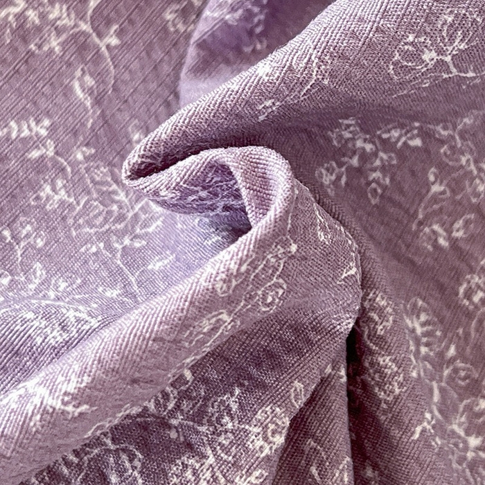 91家纺网 家纺一手货源 找家纺 朵朵家纺 2026新款高级感轻奢复古美拉德色系双层纱泡芙棉床品四件套加厚水洗双层纱软 紫萝漫想