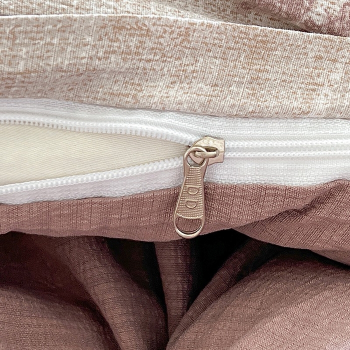 91家纺网 家纺一手货源 找家纺 朵朵家纺 2026新款高级感轻奢复古美拉德色系双层纱泡芙棉床品四件套加厚水洗双层纱软 知音咖