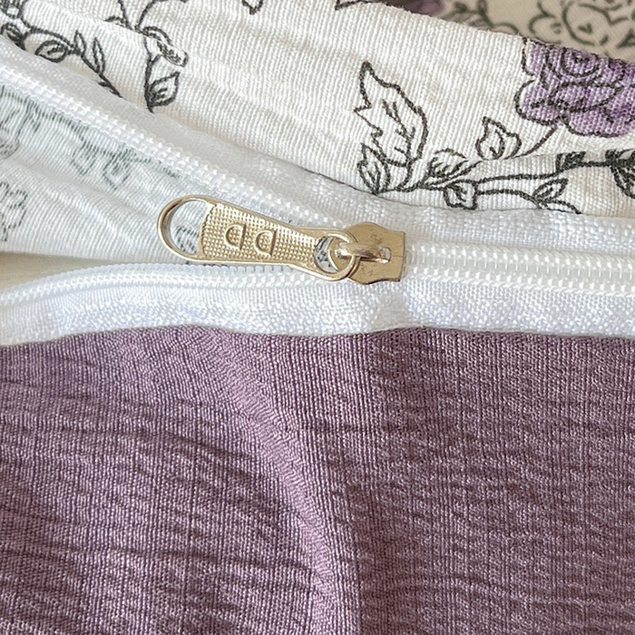 91家纺网 家纺一手货源 找家纺 朵朵家纺 2026新款高级感轻奢复古美拉德色系双层纱泡芙棉床品四件套加厚水洗双层纱软 春风拂梦