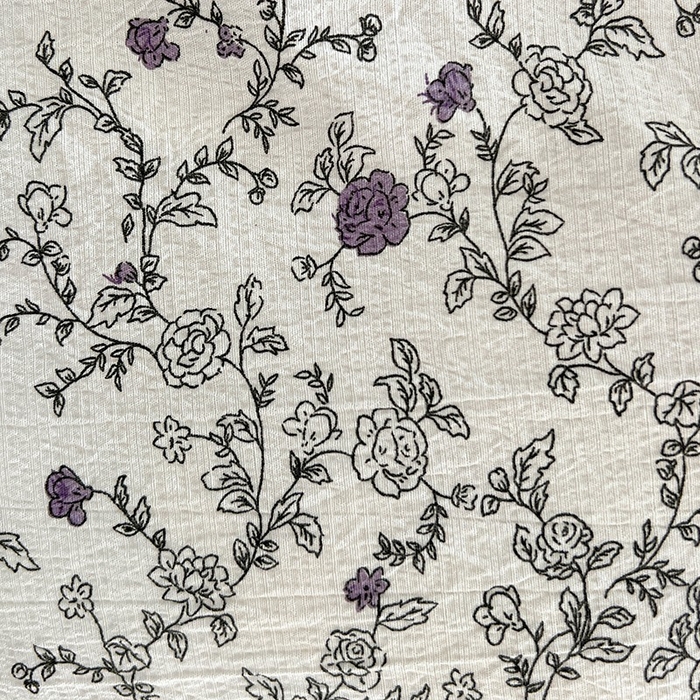 91家纺网 家纺一手货源 找家纺 朵朵家纺 2026新款高级感轻奢复古美拉德色系双层纱泡芙棉床品四件套加厚水洗双层纱软 春风拂梦