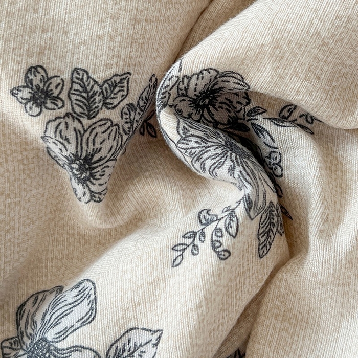 91家纺网 家纺一手货源 找家纺 朵朵家纺 2026新款高级感轻奢复古美拉德色系双层纱泡芙棉床品四件套加厚水洗双层纱软 清欢