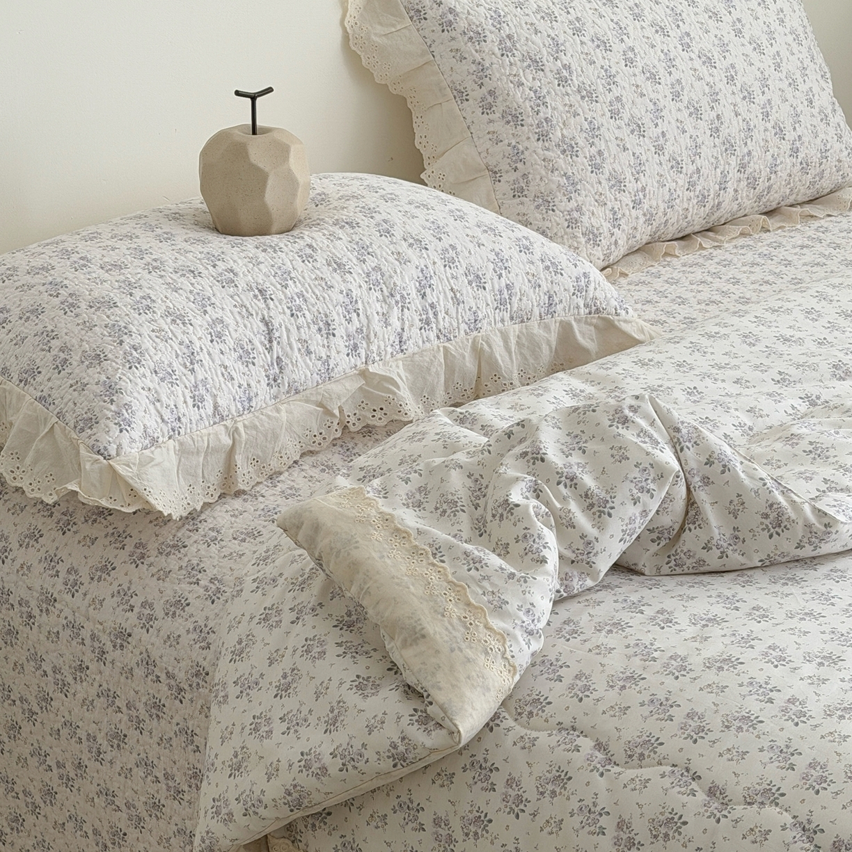 91家纺网 家纺一手货源 找家纺 佰织鑫家居 2026春夏新款全棉纯棉法式床盖款夏被夏凉被空调被夏被四件套春秋被四件套 紫遇