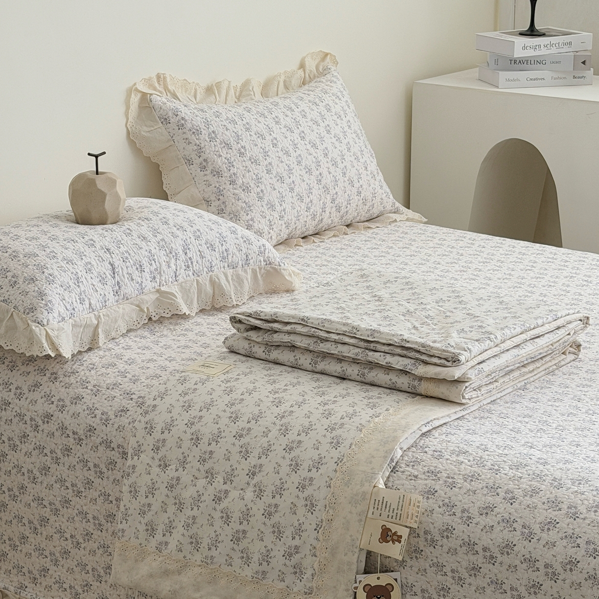 91家纺网 家纺一手货源 找家纺 佰织鑫家居 2026春夏新款全棉纯棉法式床盖款夏被夏凉被空调被夏被四件套春秋被四件套 紫遇