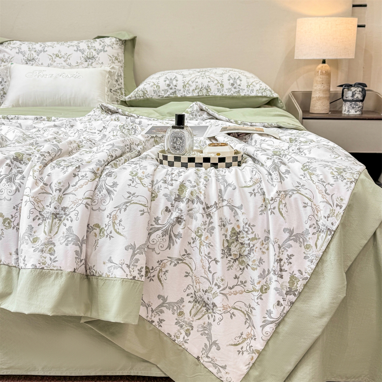 91家纺网 家纺一手货源 找家纺 （总）慕木家纺 2026新款A类印花慕丝棉凉感夏被夏凉被空调被四件套