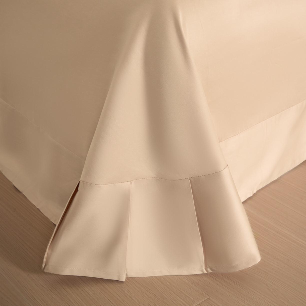 91家纺网 家纺一手货源 找家纺 秀色家纺 2026新款100支长绒棉纯棉四件套轻奢全棉刺绣被套床单纯棉四季床品-唤醒 唤醒-莺茶绿+香槟金