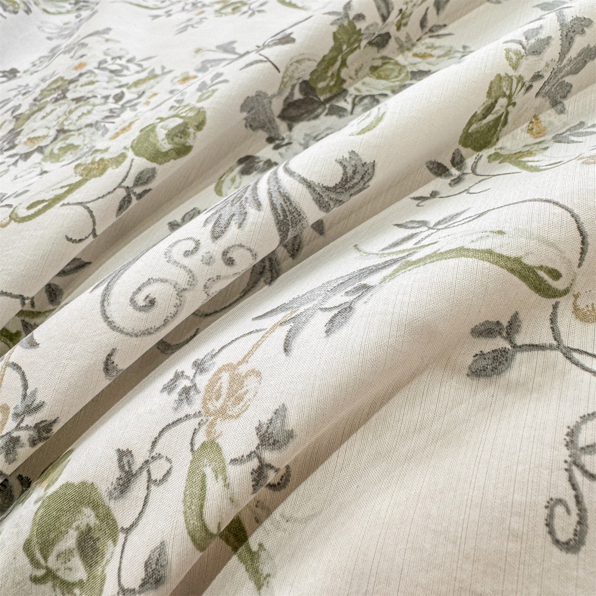 91家纺网 家纺一手货源 找家纺 慕木家纺 2026新款A类印花慕丝棉凉感夏被夏凉被空调被四件套 清漫+绿