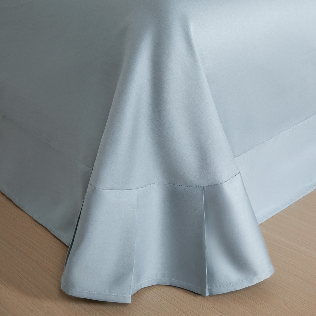 91家纺网 家纺一手货源 找家纺 秀色家纺 2026新款100支长绒棉纯棉四件套轻奢全棉刺绣被套床单纯棉四季床品-唤醒 唤醒-奶昔白+天空蓝