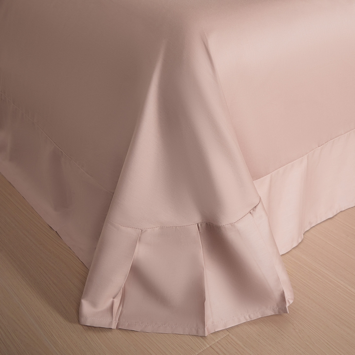 91家纺网 家纺一手货源 找家纺 秀色家纺 2026新款100支长绒棉纯棉四件套轻奢全棉刺绣被套床单纯棉四季床品-唤醒 唤醒-天空蓝+茱萸粉