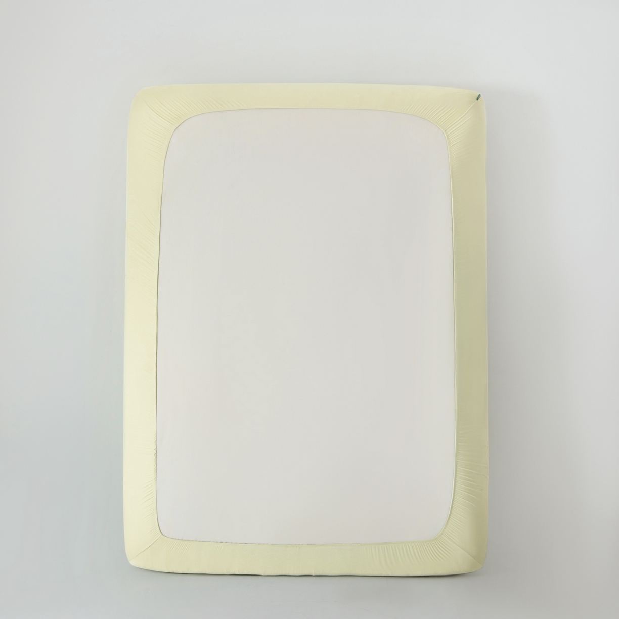 91家纺网 家纺一手货源 找家纺 其奥家纺 2026新款锦氨凉感床笠三件套A类耐磨5级0.35凉感有检测报告 奶油黄