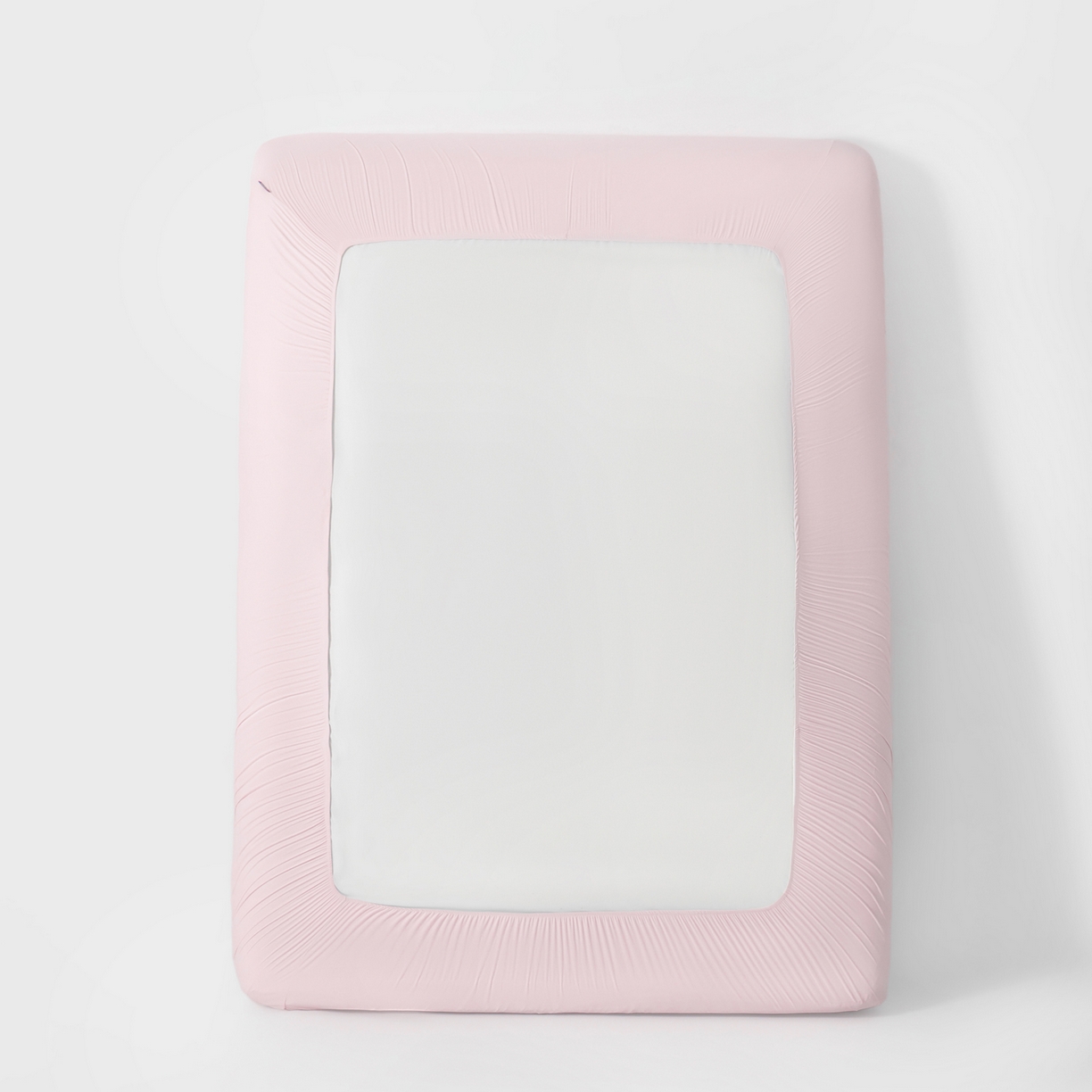 91家纺网 家纺一手货源 找家纺 其奥家纺 2026新款锦氨凉感床笠三件套A类耐磨5级0.35凉感有检测报告 雾粉