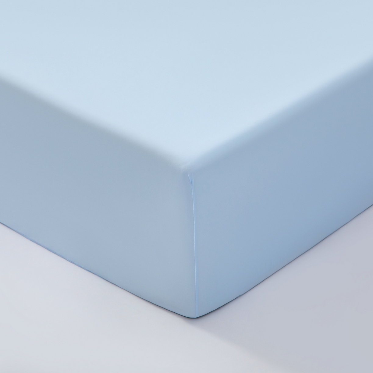 91家纺网 家纺一手货源 找家纺 其奥家纺 2026新款锦氨凉感床笠三件套A类耐磨5级0.35凉感有检测报告 晴蓝