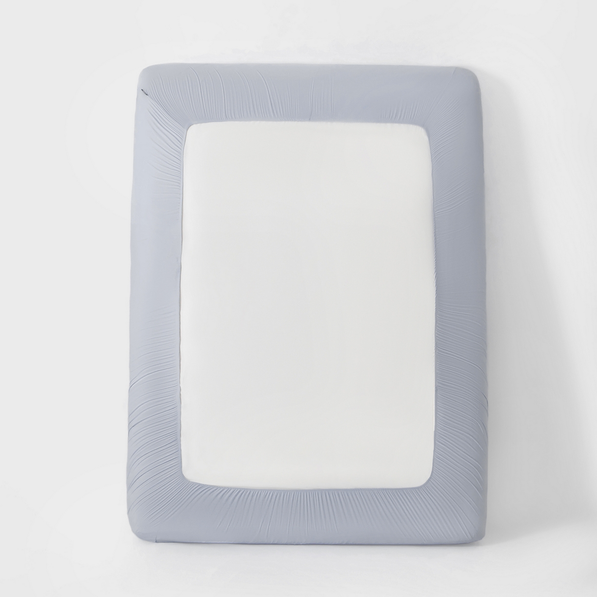 91家纺网 家纺一手货源 找家纺 其奥家纺 2026新款锦氨凉感床笠三件套A类耐磨5级0.35凉感有检测报告 芦灰