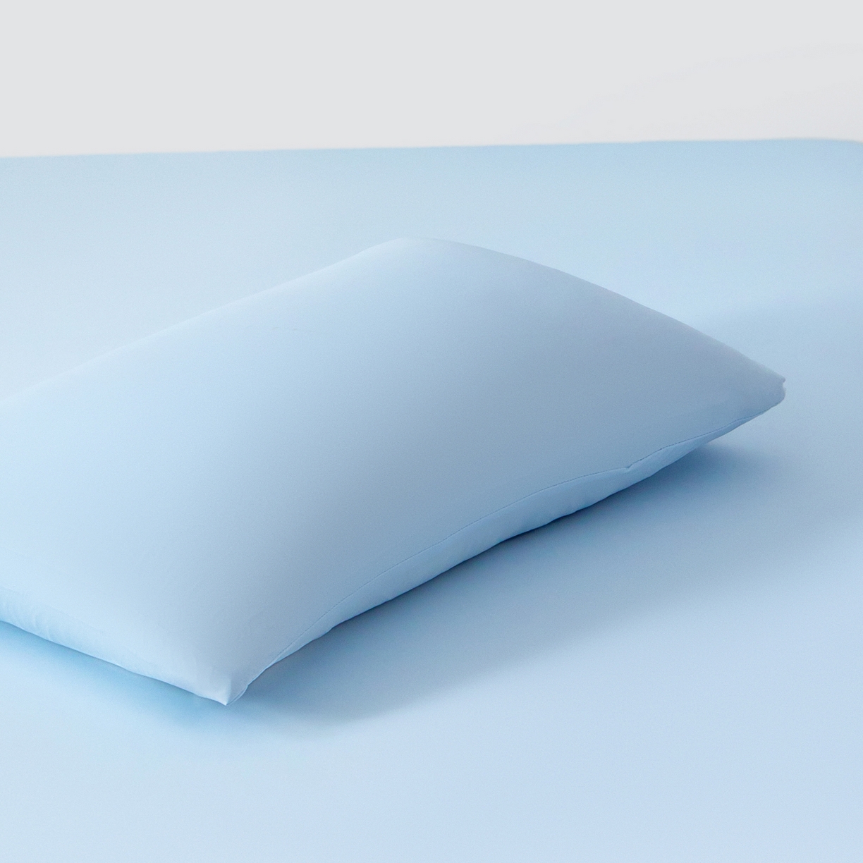 91家纺网 家纺一手货源 找家纺 其奥家纺 2026新款锦氨凉感床笠三件套A类耐磨5级0.35凉感有检测报告 晴蓝