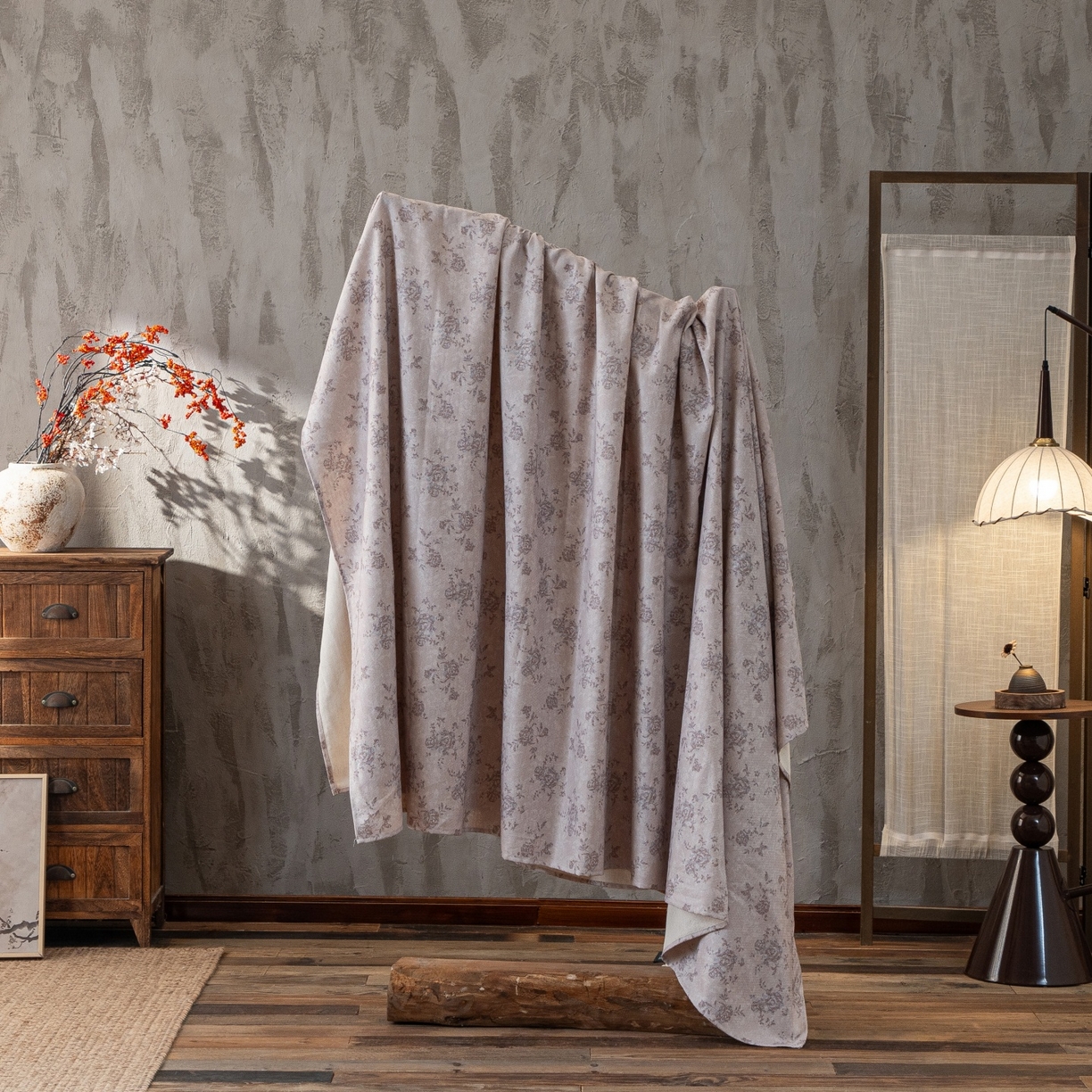 91家纺网 家纺一手货源 找家纺 凌云家纺 2026新款直播爆款复古风棉麻提花老粗布床单席子凉席三件套 曼塔玫瑰