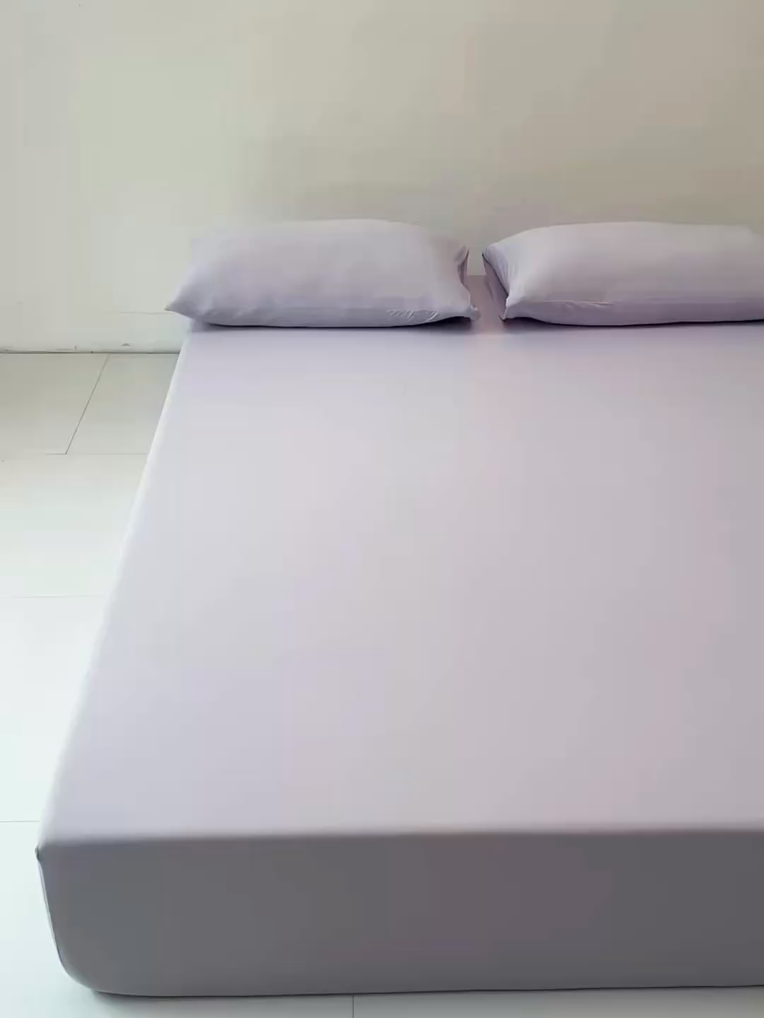 91家纺网 家纺一手货源 找家纺 其奥家纺 2026新款锦氨凉感床笠三件套A类耐磨5级0.35凉感有检测报告 丁香紫