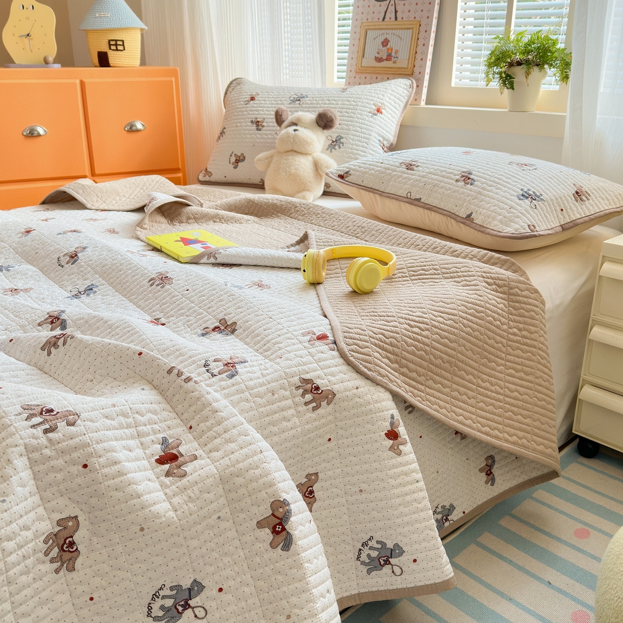 91家纺网 家纺一手货源 找家纺 （总）云玲时尚 2026新款三角针泡芙夏被四件套系列