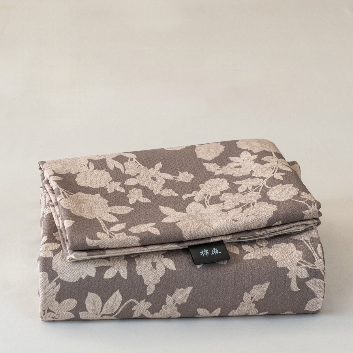 91家纺网 家纺一手货源 找家纺 （总）凌云家纺 2026新款直播爆款复古风棉麻提花老粗布床单席子凉席三件套