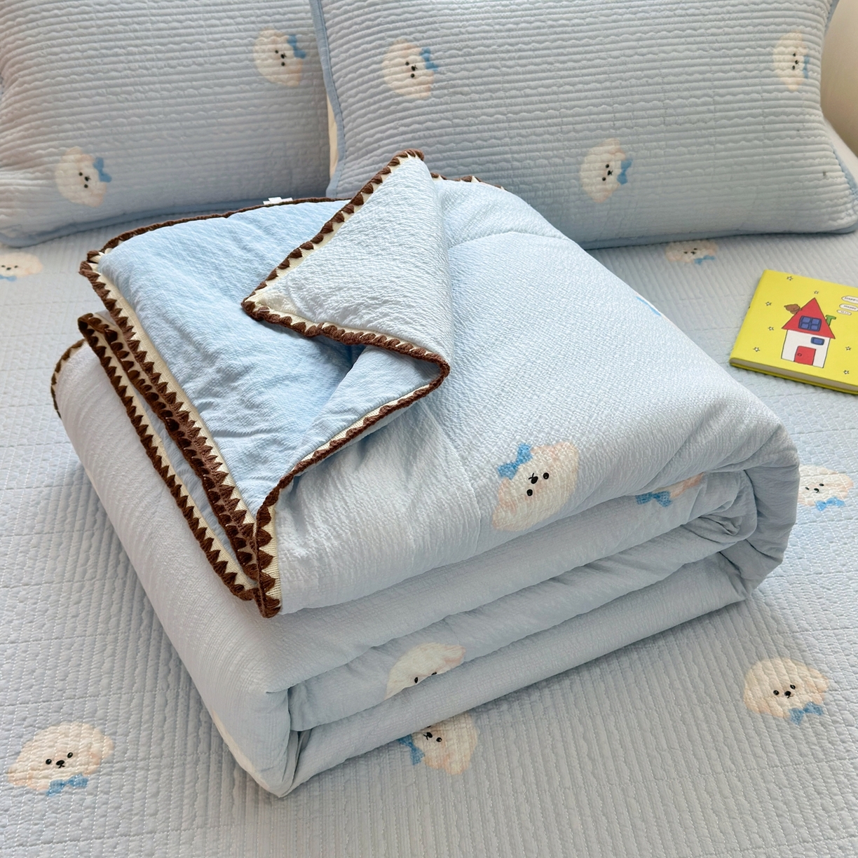 91家纺网 家纺一手货源 找家纺 （总）云玲时尚 2026新款三角针泡芙夏被四件套系列