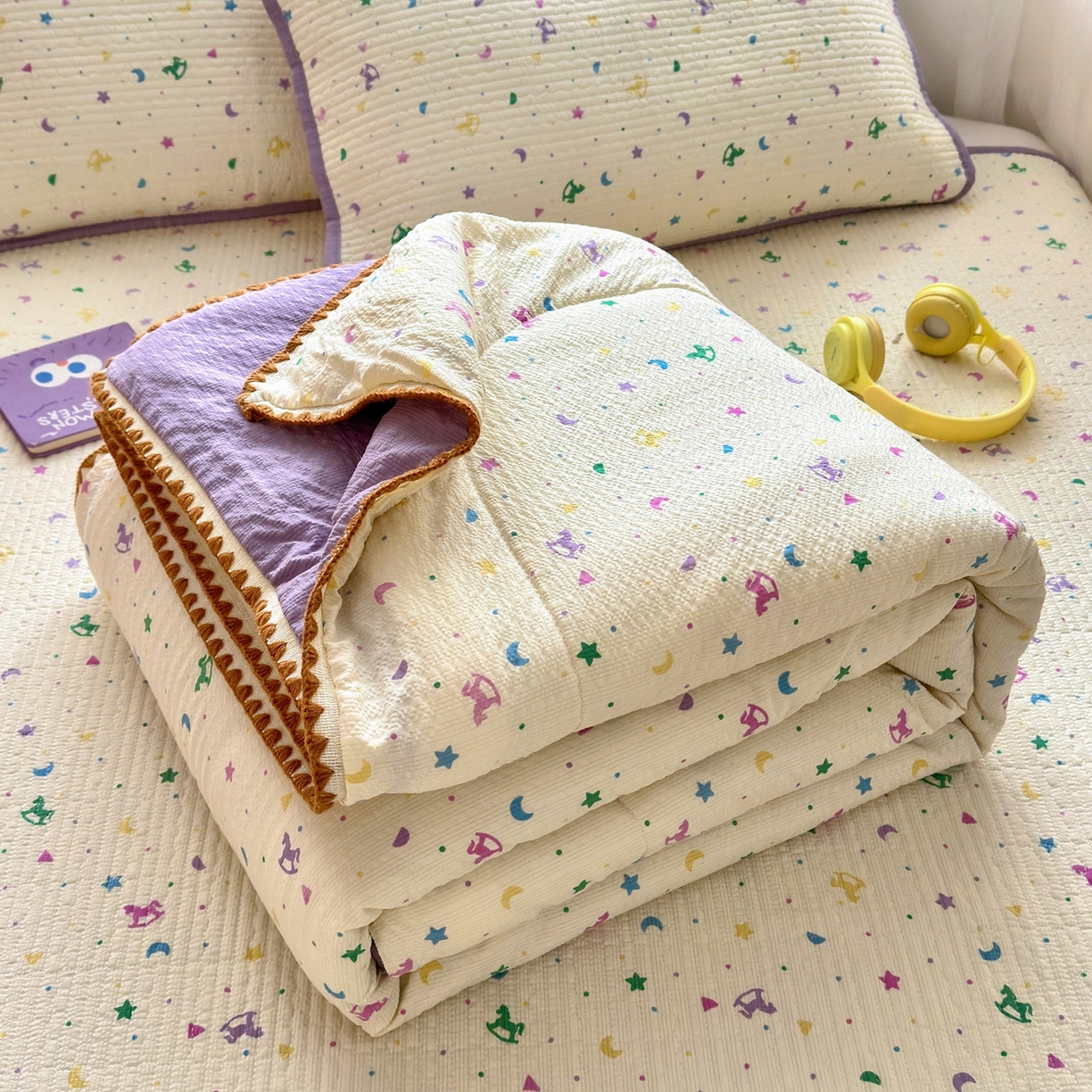 91家纺网 家纺一手货源 找家纺 （总）云玲时尚 2026新款三角针泡芙夏被四件套系列