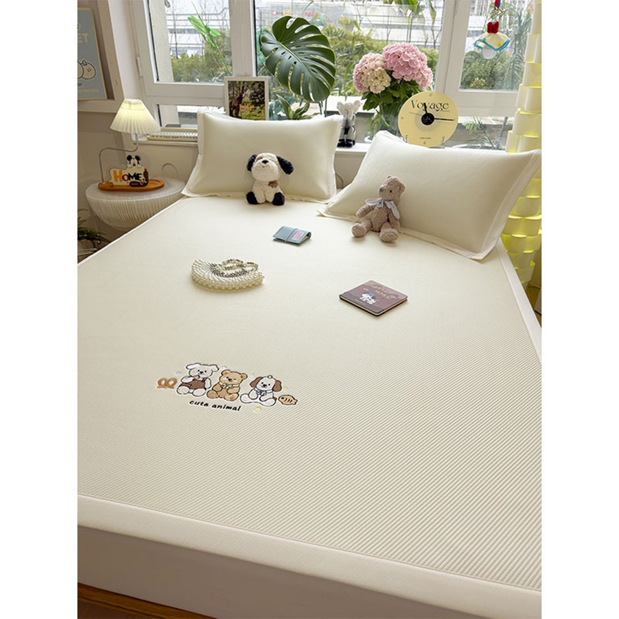 91家纺网 家纺一手货源 找家纺 莱家富 2026新款可机洗冰豆豆冰丝席凉席a类母婴级凉感值过0.21夏天床笠款软席子夏季 床席款-小友聚会