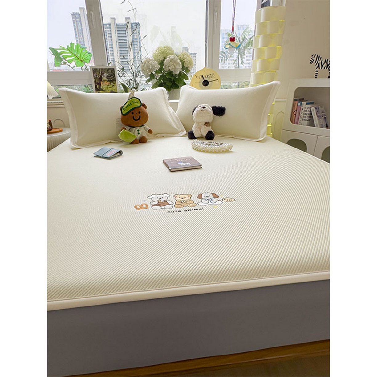 91家纺网 家纺一手货源 找家纺 莱家富 2026新款可机洗冰豆豆冰丝席凉席a类母婴级凉感值过0.21夏天床笠款软席子夏季 床笠款-小友聚会