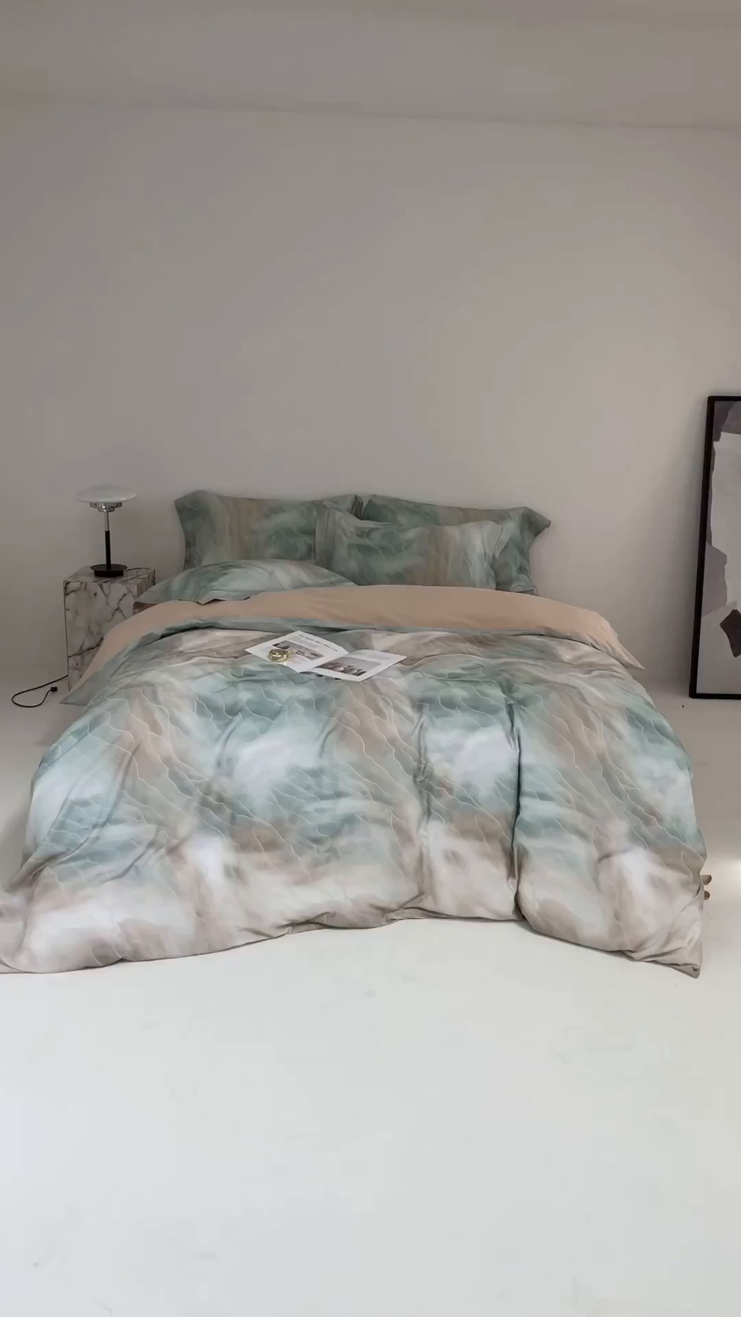 91家纺网 家纺一手货源 找家纺 金奇达家纺 2026新款茧养天丝棉四件套-【美罗拉】（标准号全网控价（折后券后）不低于 258元） 碧玉绿