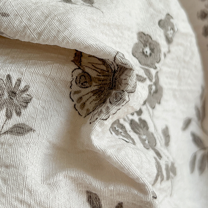 91家纺网 家纺一手货源 找家纺 朵朵家纺 2026新款高级感轻奢复古美拉德色系双层纱泡芙棉床品四件套加厚水洗双层纱软 素碟吟