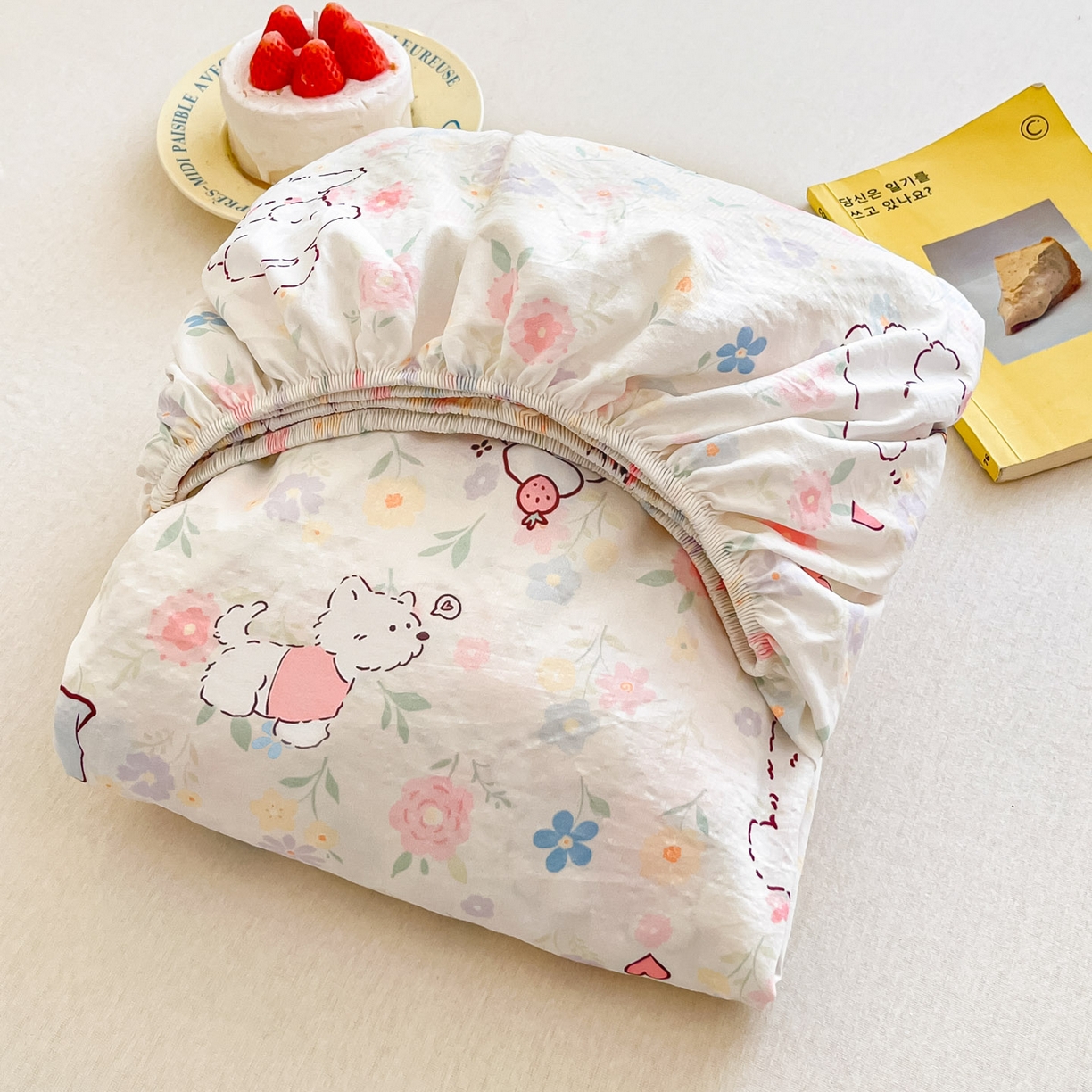 91家纺网 家纺一手货源 找家纺 （总）川悦生活 2026春夏新款双层纱皱皱纱单床笠床笠单件