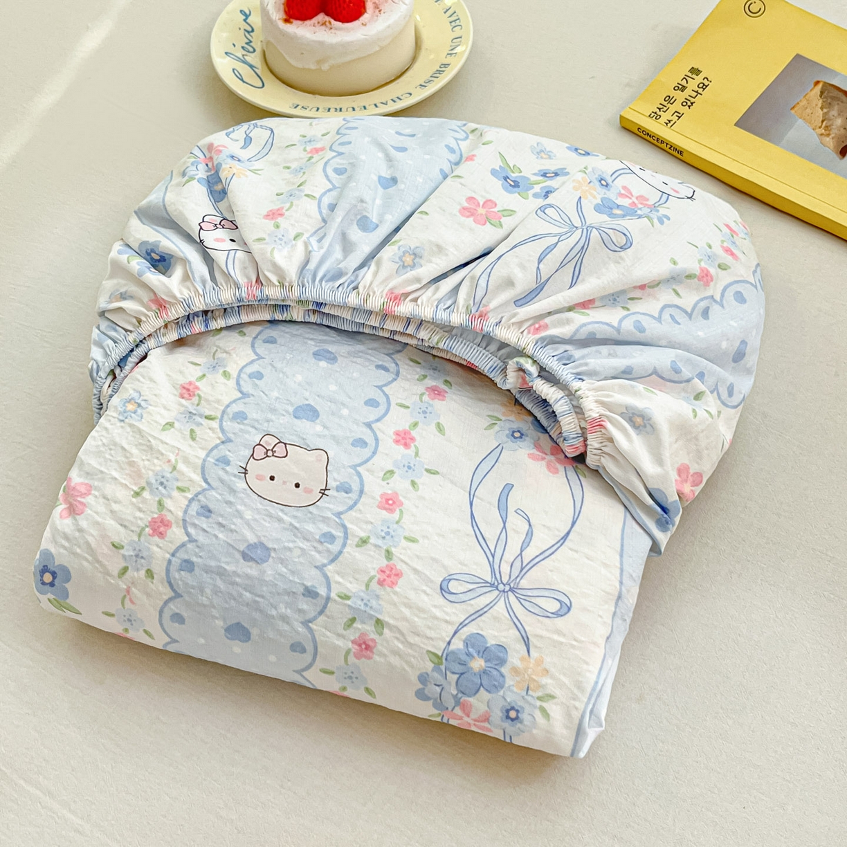 91家纺网 家纺一手货源 找家纺 （总）川悦生活 2026春夏新款双层纱皱皱纱单床笠床笠单件