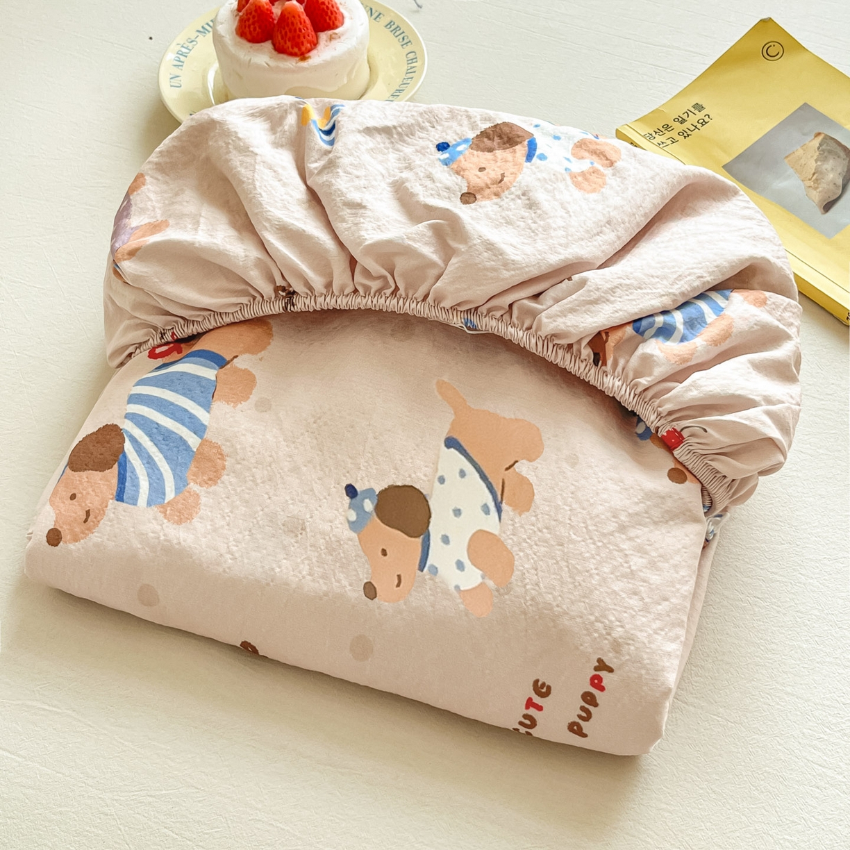 91家纺网 家纺一手货源 找家纺 （总）川悦生活 2026春夏新款双层纱皱皱纱单床笠床笠单件