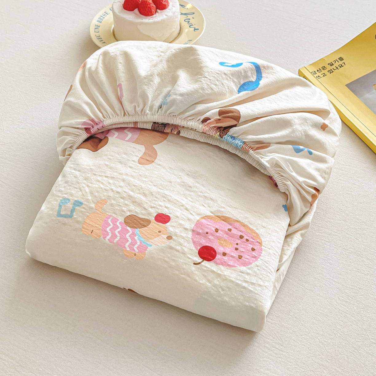 91家纺网 家纺一手货源 找家纺 （总）川悦生活 2026春夏新款双层纱皱皱纱单床笠床笠单件