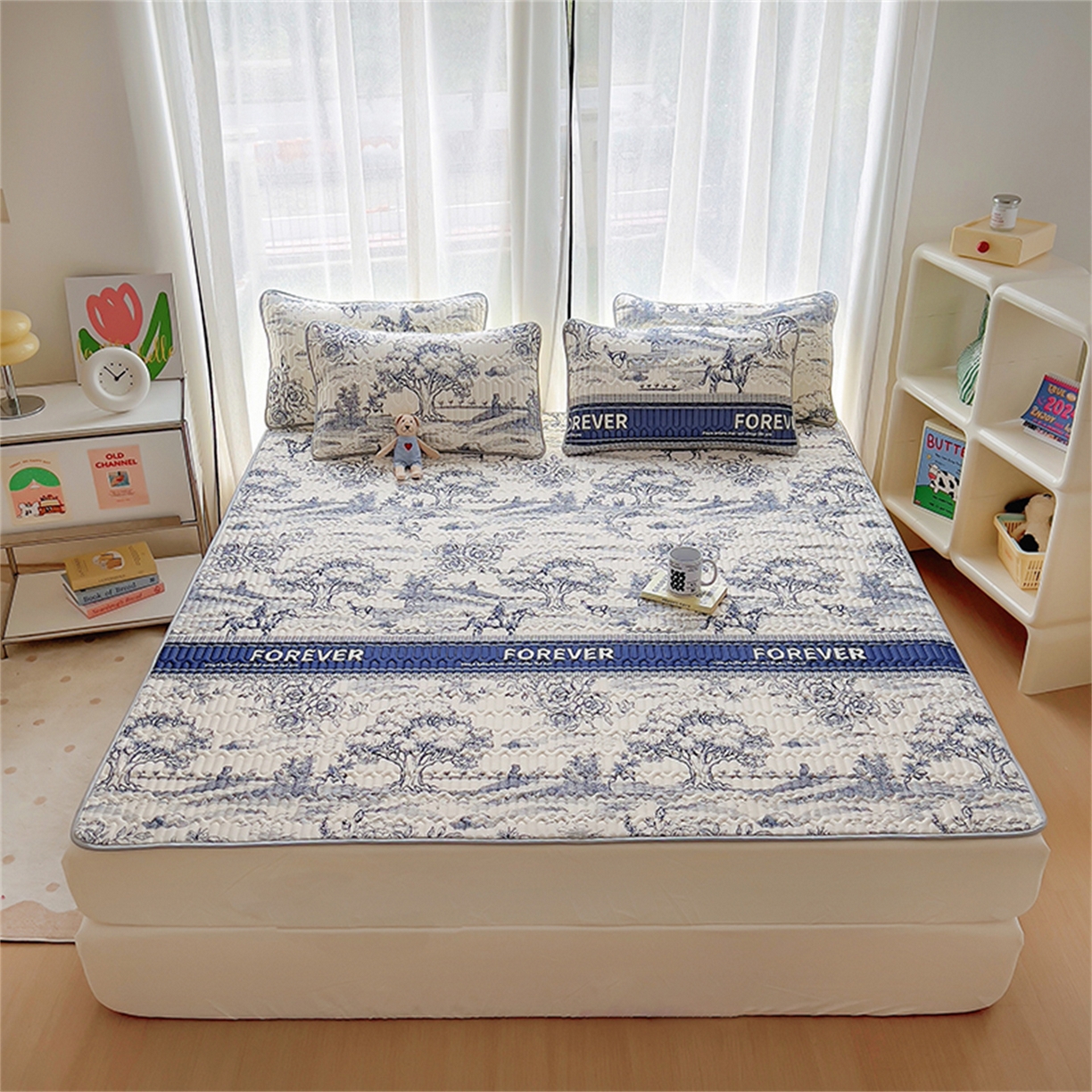 91家纺网 家纺一手货源 找家纺 （总）2026新款加厚无异味学生床凉席乳胶凉席三件套