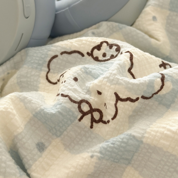 91家纺网 家纺一手货源 找家纺 （总）牵依 2026春夏新款A类云感花边款双层纱床盖四件套