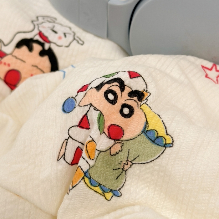 91家纺网 家纺一手货源 找家纺 牵依 2026春夏新款A类云感花边款双层纱床盖四件套 小新狂欢局