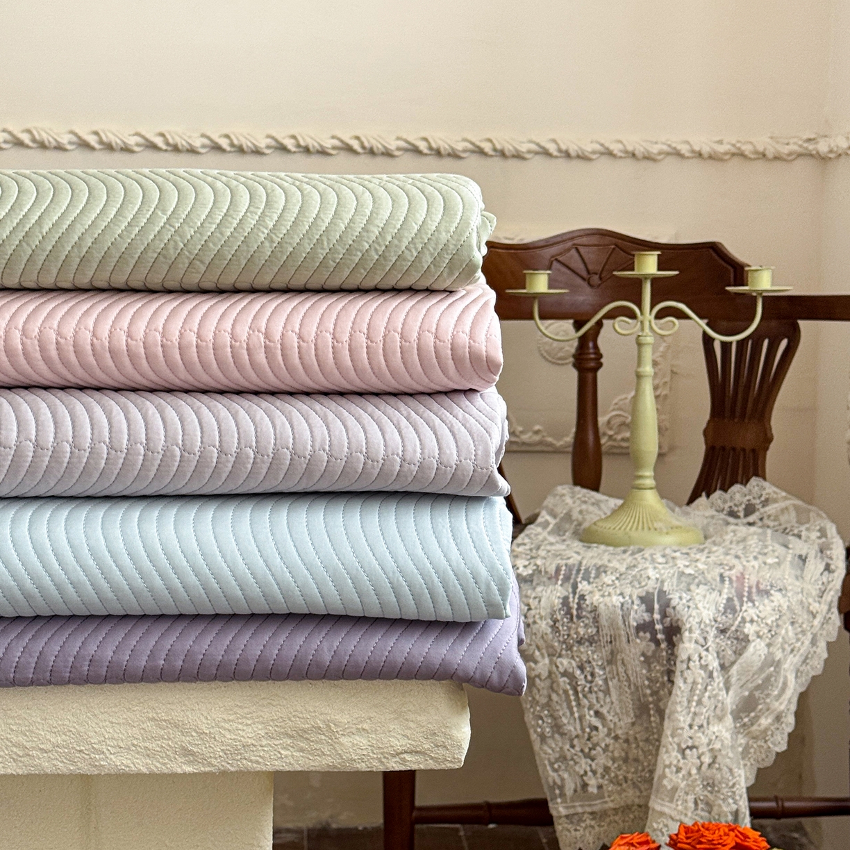 91家纺网 家纺一手货源 找家纺 摩时 2026春夏新款凉感丝夏被纯色系空调凉被单双人被子 蓝莓冰语