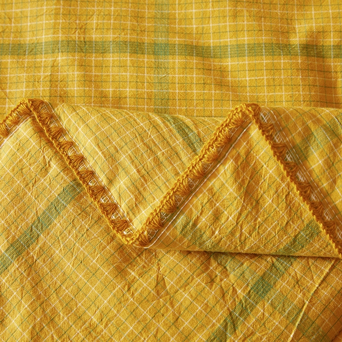 91家纺网 家纺一手货源 找家纺 阳光被业 2026新款100%棉花双层纱夏被新疆棉花空调被可机洗夏凉被绣边踩棉工艺 品味--炫黄