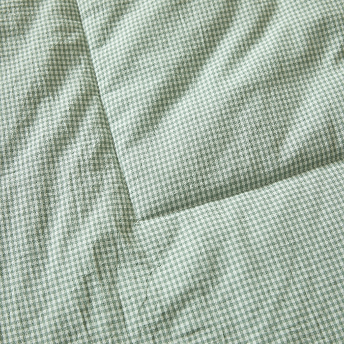 91家纺网 家纺一手货源 找家纺 阳光被业 2026新款100%棉花双层纱夏被新疆棉花空调被可机洗夏凉被绣边踩棉工艺 小格格--绿