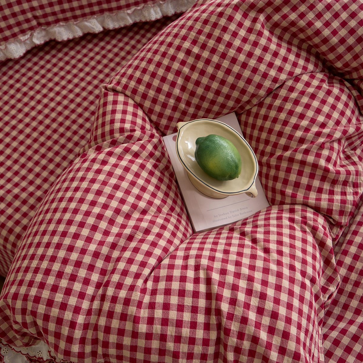 91家纺网 家纺一手货源 找家纺 （总）洋铭区（原狠狠爱）2026新款色织水洗棉花边四件套系列 控价：控价劵后不得低于 178元/218元/238元