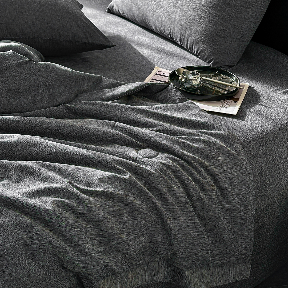 91家纺网 家纺一手货源 找家纺 （总）伊赛家纺 2026新款竹纤维清凉夏被四件套