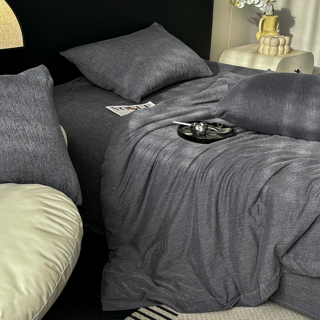 91家纺网 家纺一手货源 找家纺 （总）伊赛家纺 2026新款竹纤维清凉夏被四件套