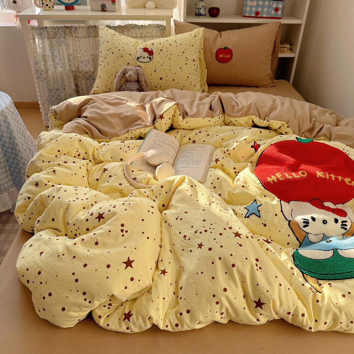 91家纺网 家纺一手货源 找家纺 （总）玉海棠家纺 2026新款高克重超软糯可爱系毛巾绣四件套