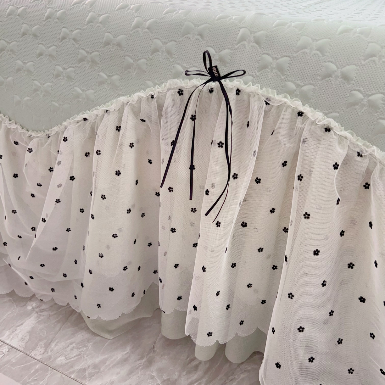 91家纺网 家纺一手货源 找家纺 恋尚羽家纺 2026新款高分子PE凉泡泡大床裙凉感席波浪冰豆豆凉席席子三件套-小确幸 小确幸-绿色