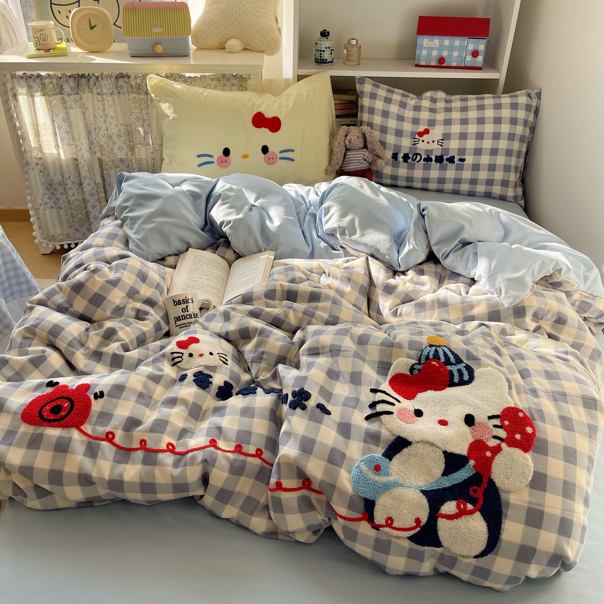 91家纺网 家纺一手货源 找家纺 玉海棠家纺 2026新款高克重超软糯可爱系毛巾绣四件套 每天热线