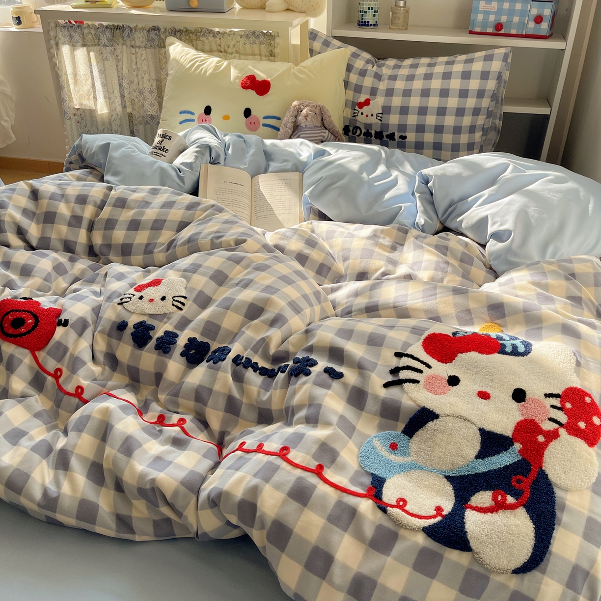 91家纺网 家纺一手货源 找家纺 玉海棠家纺 2026新款高克重超软糯可爱系毛巾绣四件套 每天热线