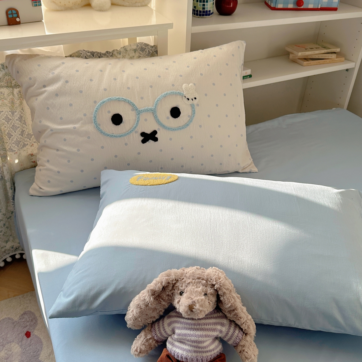 91家纺网 家纺一手货源 找家纺 玉海棠家纺 2026新款高克重超软糯可爱系毛巾绣四件套 米菲集合