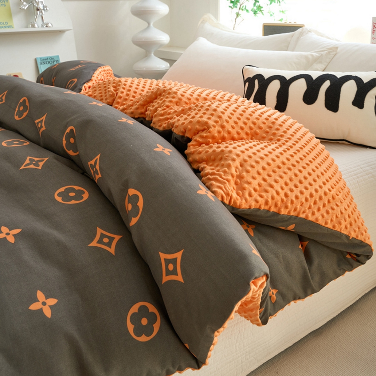 91家纺网 家纺一手货源 找家纺 赛琳 2026新款AB版亲肤棉豆豆绒单被套四季通用单独被套被套单件单被套（有买家秀） 极简生活