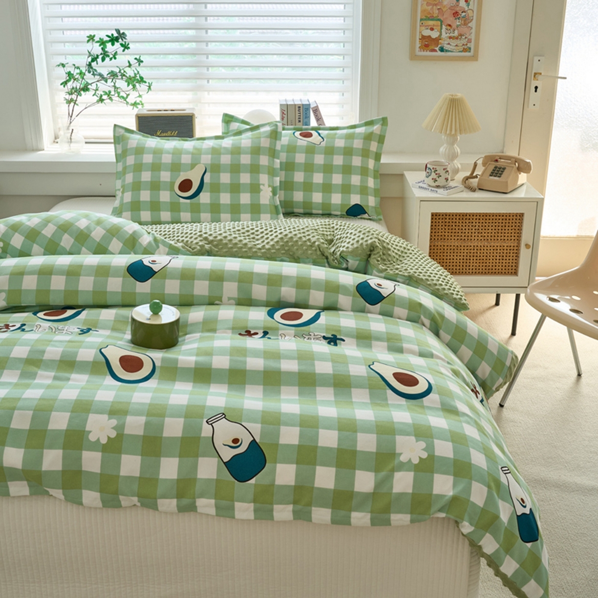 91家纺网 家纺一手货源 找家纺 赛琳 2026新款AB版亲肤棉豆豆绒单被套四季通用单独被套被套单件单被套（有买家秀） 牛油果