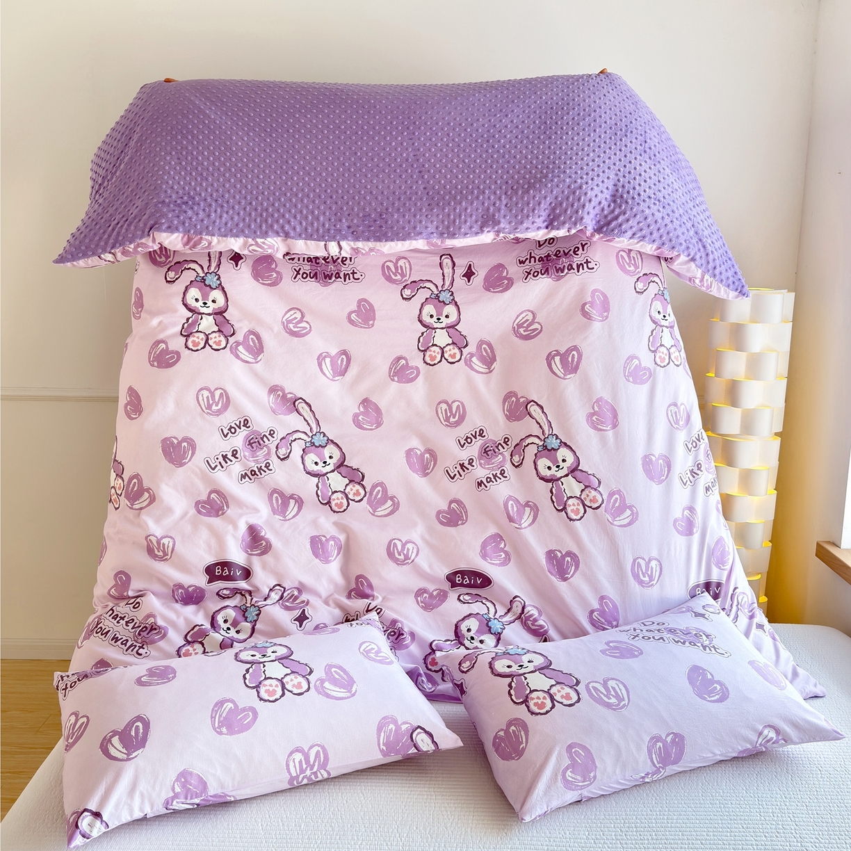 91家纺网 家纺一手货源 找家纺 （总）赛琳 2026新款AB版亲肤棉豆豆绒单被套四季通用单独被套被套单件单被套（有买家秀）